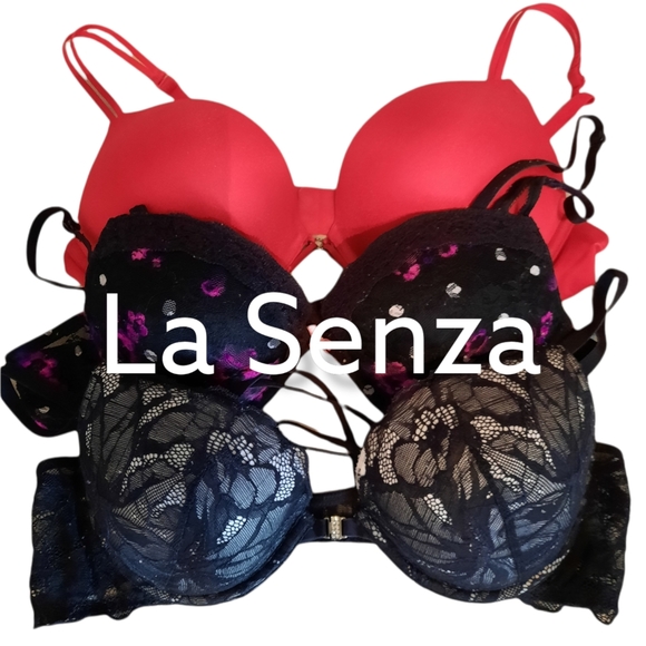 3 La Senza 36B Push-Up Bras
